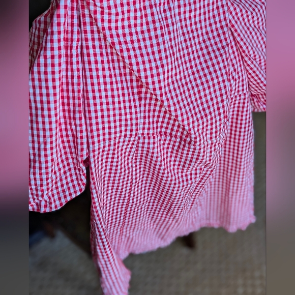 Vici Rosie Gingham Off The Shoulder Mini - Picture 13 of 16